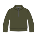 Army Green Quarter Zip-Up **PreOrder**