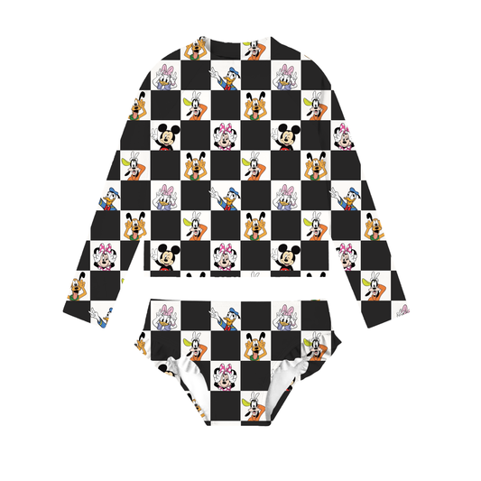 Checkered Magic 2-piece Rashguard Swimwear *RTS*