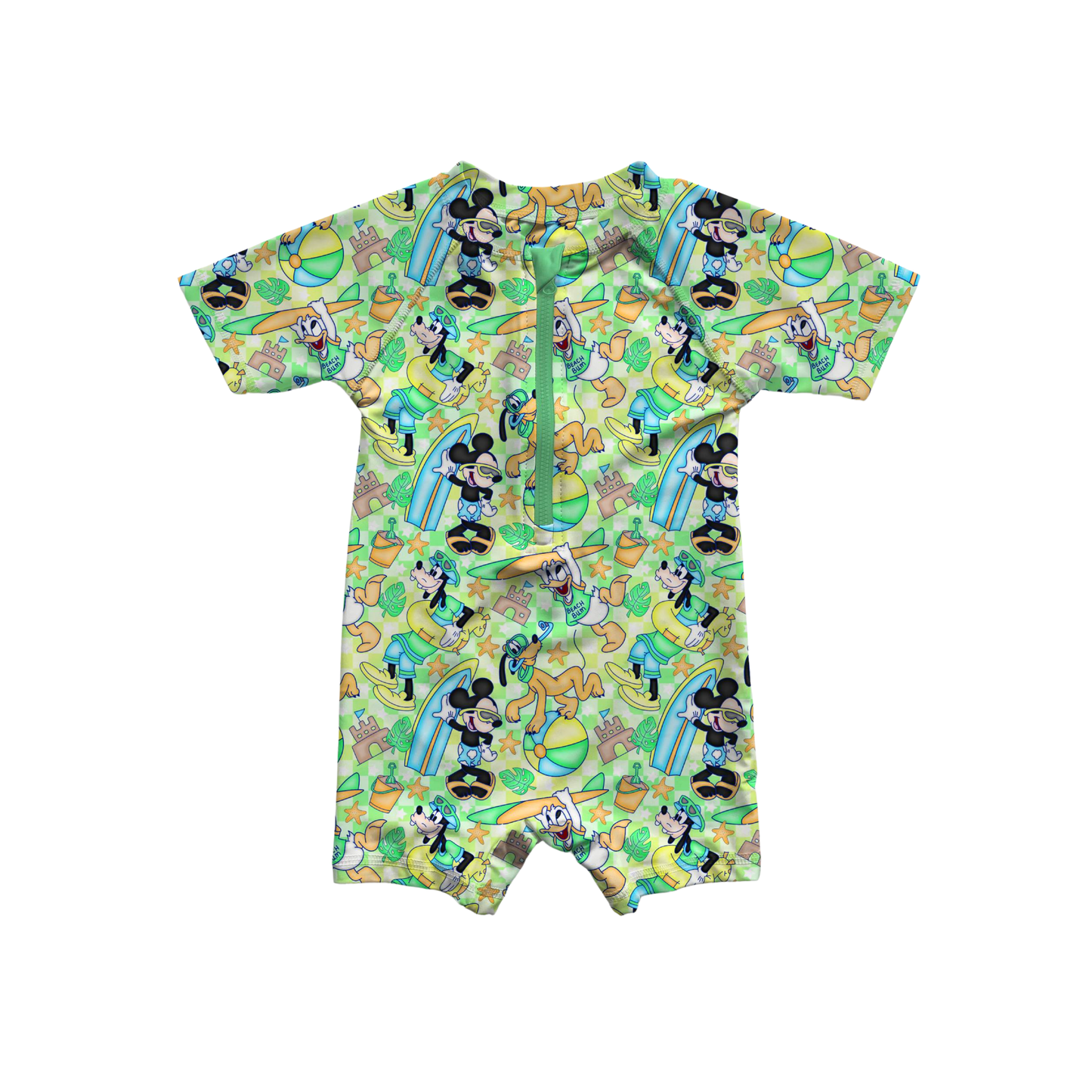 Boardwalk Buddies Rashguard Boys One-Piece Medically Adaptable Swimwear *RTS*
