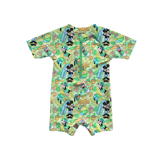 Boardwalk Buddies Rashguard Boys One-Piece Medically Adaptable Swimwear *RTS*