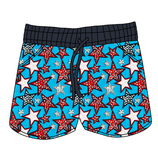Star Spangled Sparkle Women's Shorts *RTS*