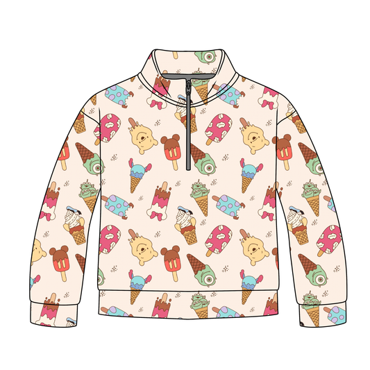 Summer Sweet Treats Quarter Zip-Up *RTS*