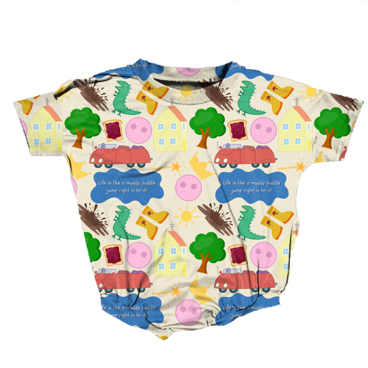 Muddy Puddle Adventures Romper *RTS*