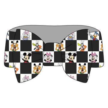 Checkered Magic Bamboo Bow Headband **PreOrder**
