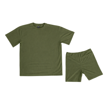 Army Green Women's Biker Short Set **PreOrder**
