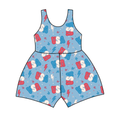 USA All Day Tank Top/Shorts Jumpsuit *RTS*
