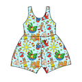Summertime Storybook Friends Tank Top/Shorts Jumpsuit *RTS*