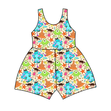 Monster Beach Bash Tank Top/Shorts Jumpsuit **PreOrder**