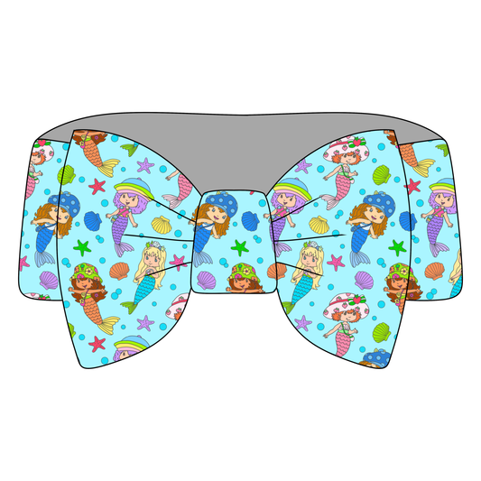 Berry Sweet Mermaids Bamboo Bow Headband *RTS*