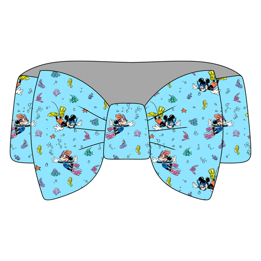 Deep Sea Dreamers Bamboo Bow Headband *RTS*