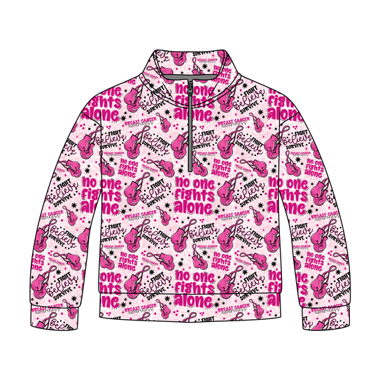 Breast Cancer Awareness Adult Quarter Zip-Up **PreOrder**