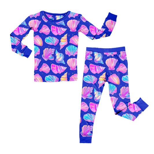 Neon Seashell Sparkle Youth Pant Set *RTS*
