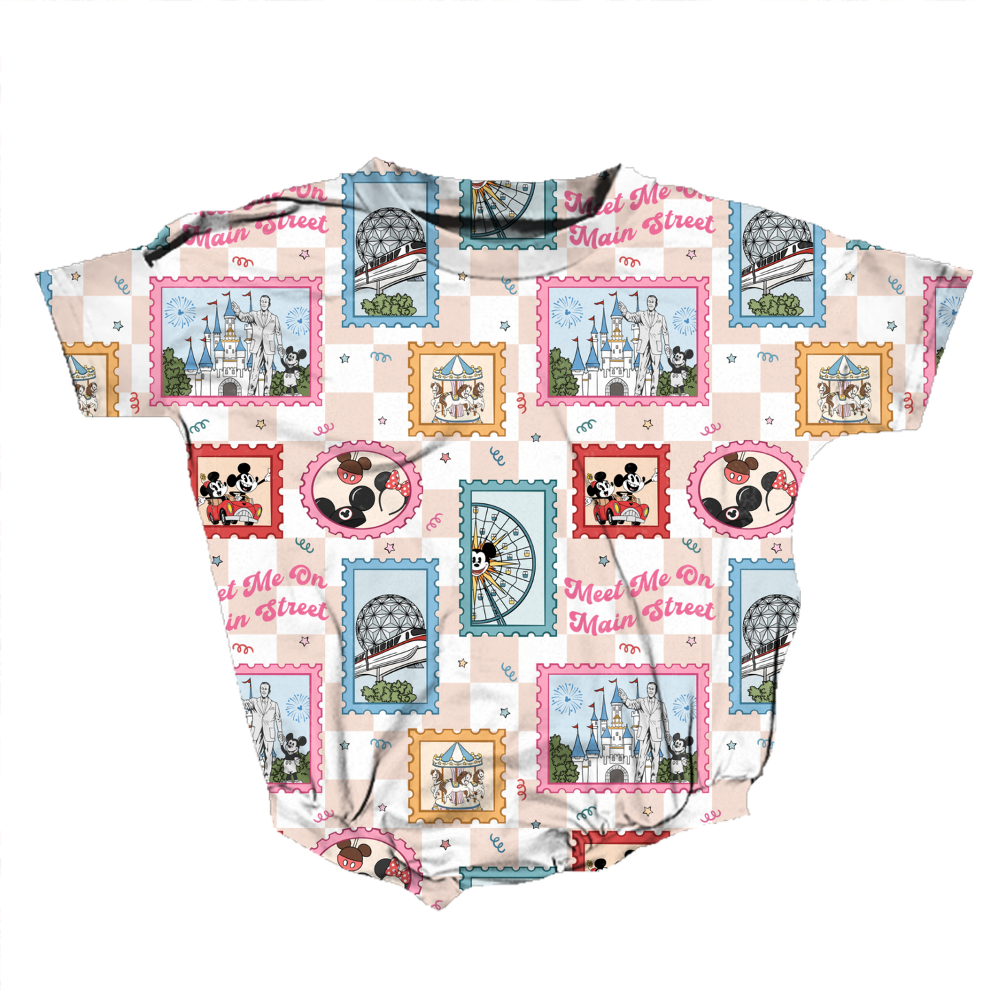 Main Street Memories Medically Adaptable Romper *RTS*