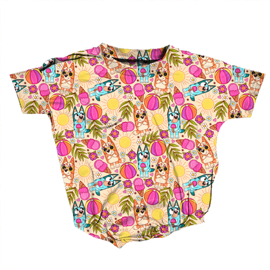 Sunny Pup Paradise Romper *RTS*