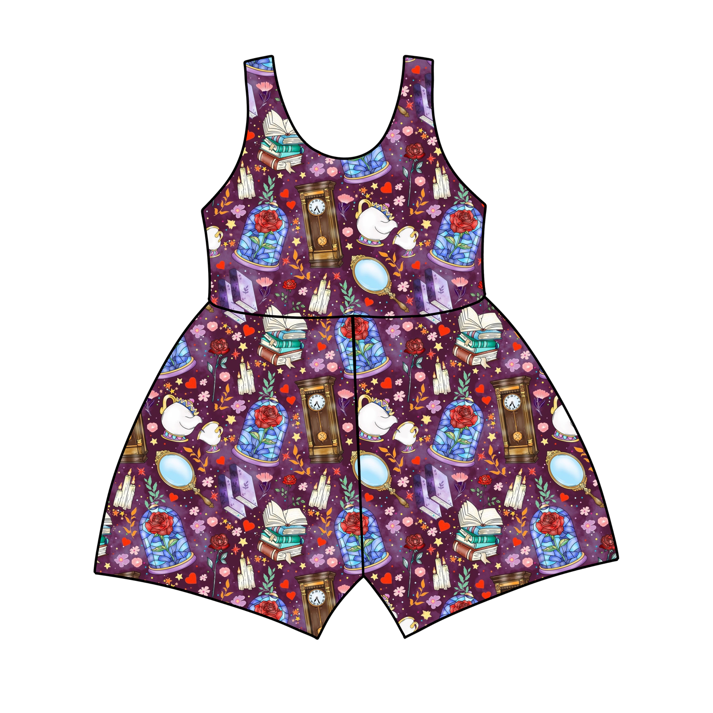 Enchanted Rose Library Jumpsuit *RTS*