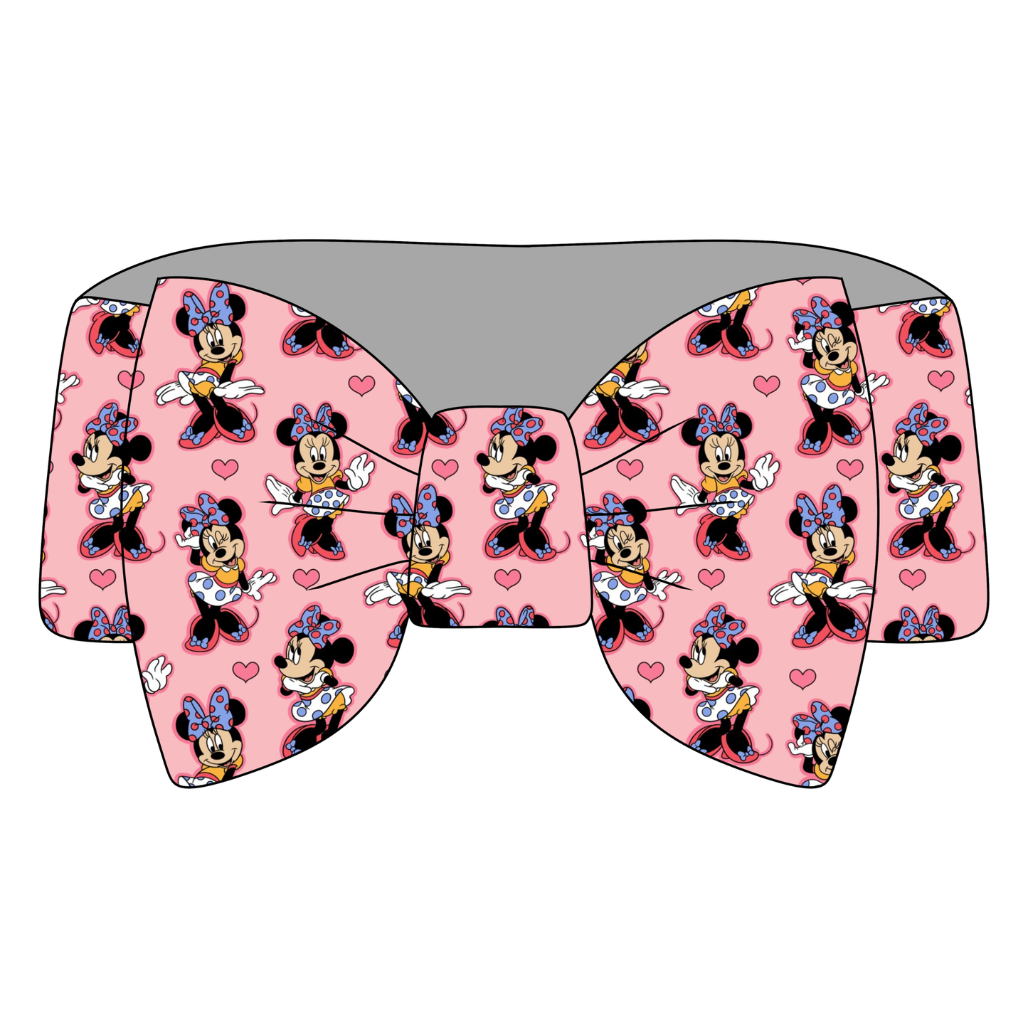 Sweetheart Mouse Bamboo Bow Headband *RTS*