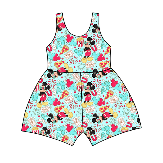 USA Mouse Party Jumpsuit *RTS*