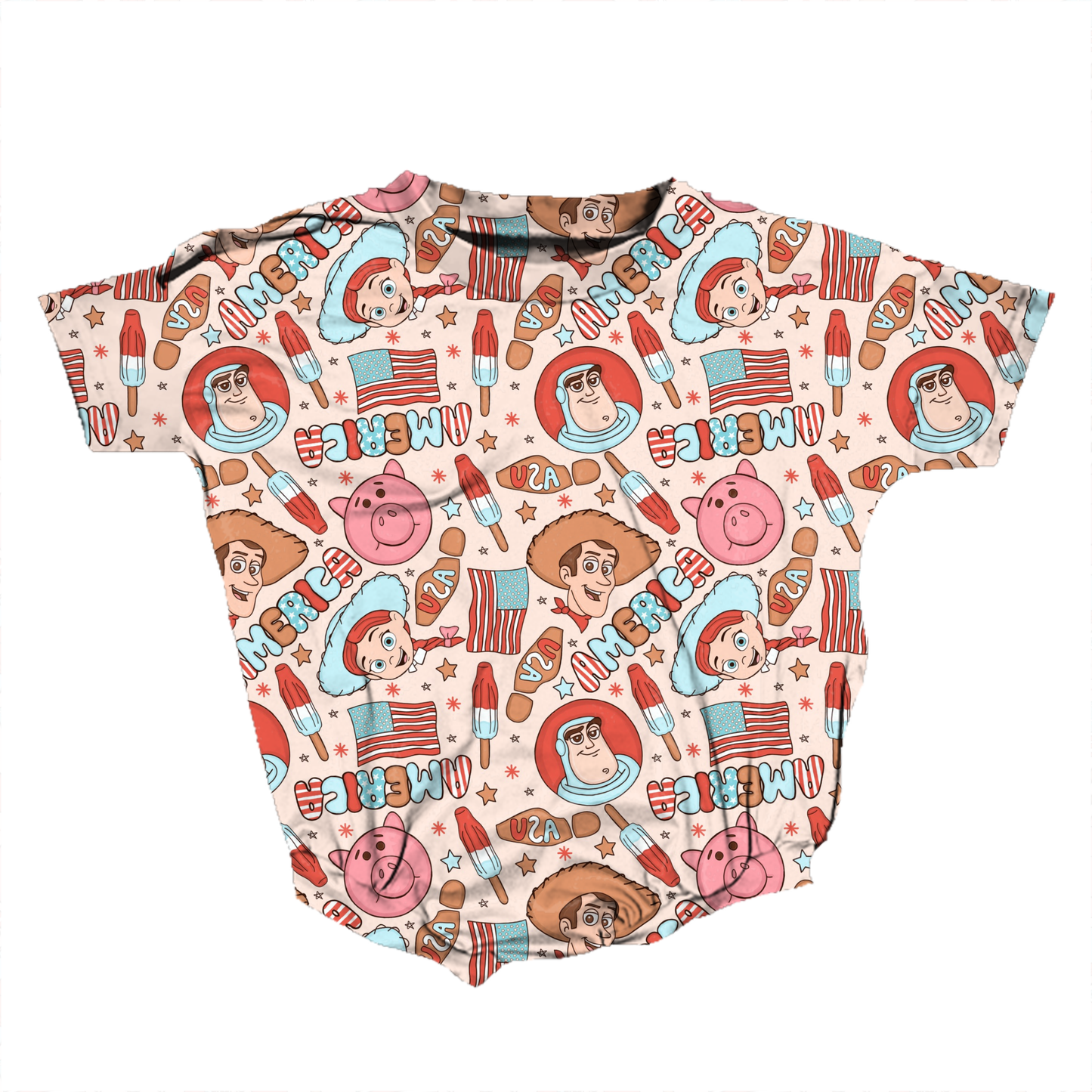 Patriotic Play Pals Romper *RTS*