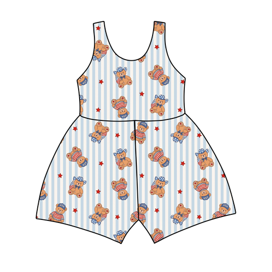 Little Liberty Bears Jumpsuit *RTS*
