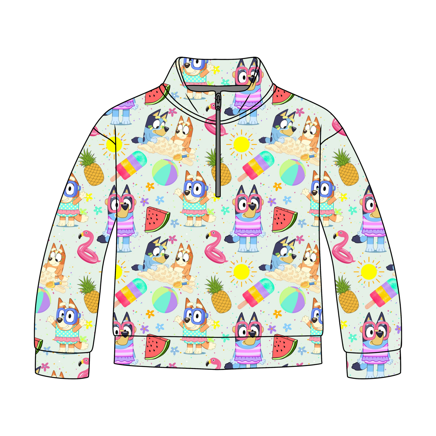 Sunny Heeler Paradise Quarter Zip-Up *RTS*