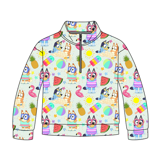 Sunny Heeler Paradise Quarter Zip-Up *RTS*