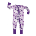 Purple Awareness Ribbon Medically Adaptable Zipper Sleeper *RTS*
