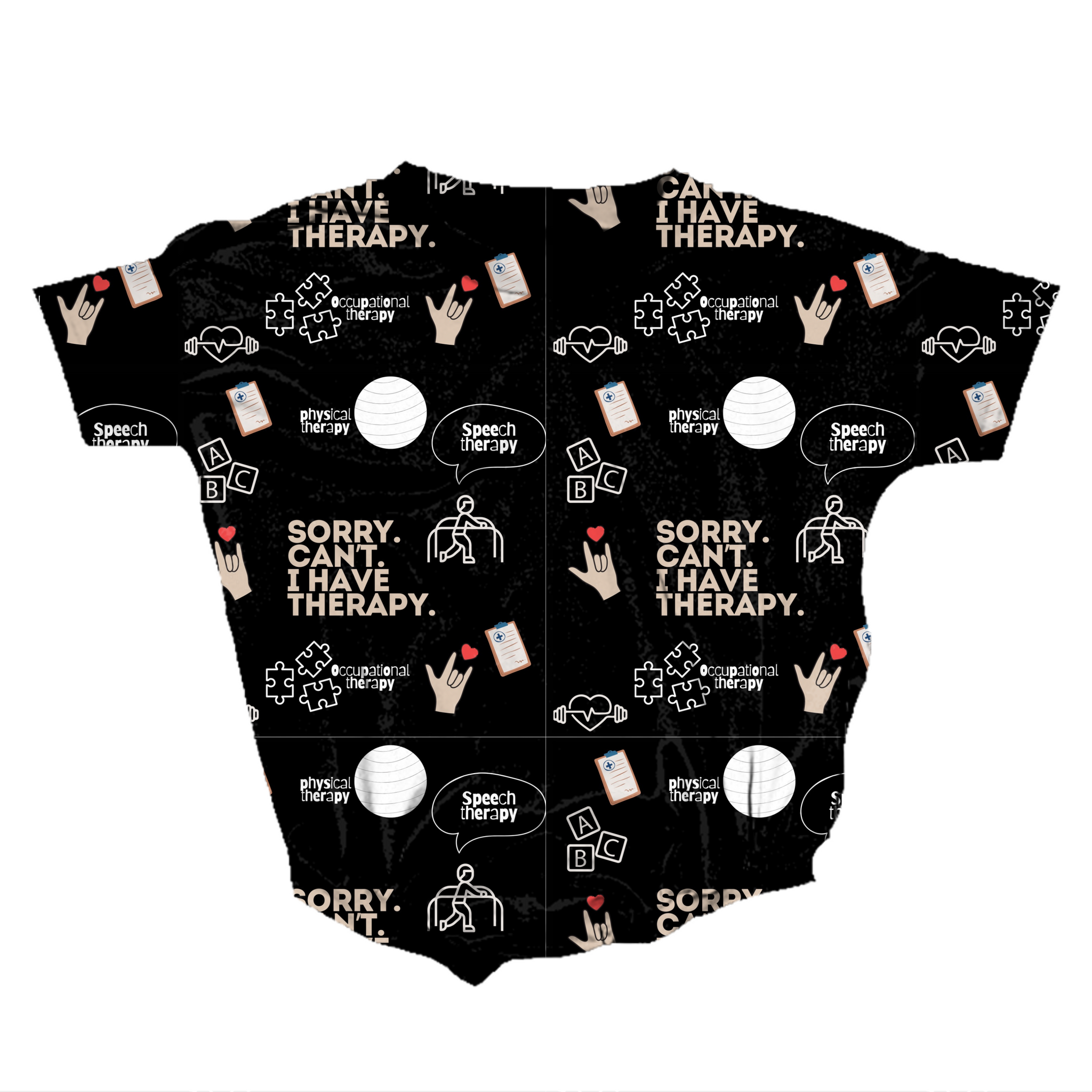Sorry. Can't.  I have Therapy. Medically Adaptable Romper *RTS*