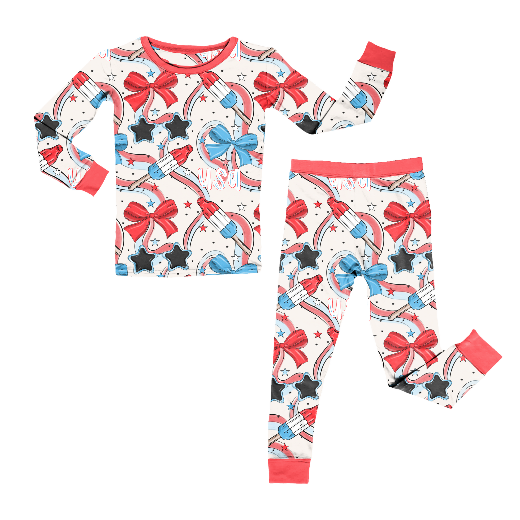 Red White & Cute Youth Pant Set **PreOrder**