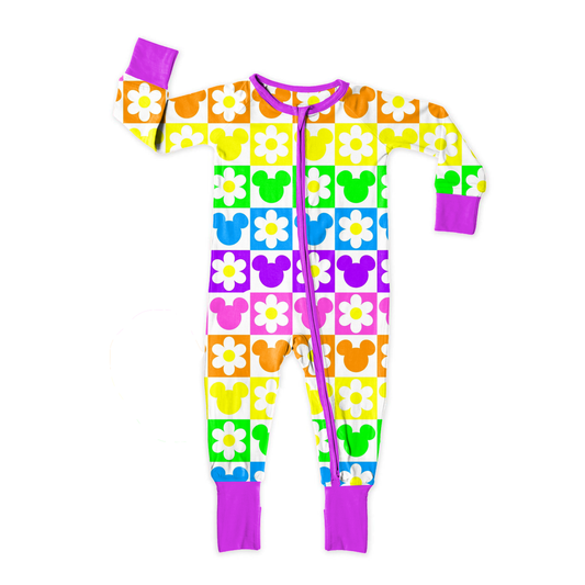 Retro Rainbow Mouse Zipper Sleeper *RTS*