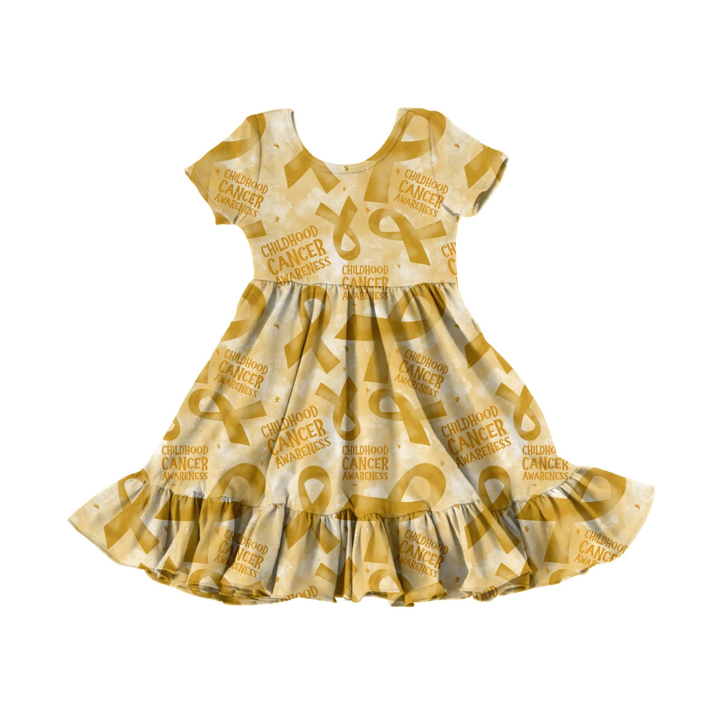 Childhood Cancer Awareness Youth Twirl Dress **PreOrder**