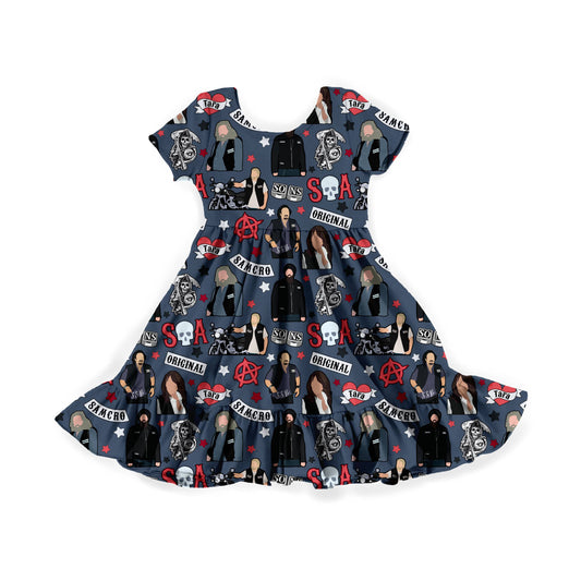 Born to Ride Youth Twirl Dress *RTS*