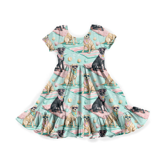 Coastal Canines Youth Twirl Dress *RTS*