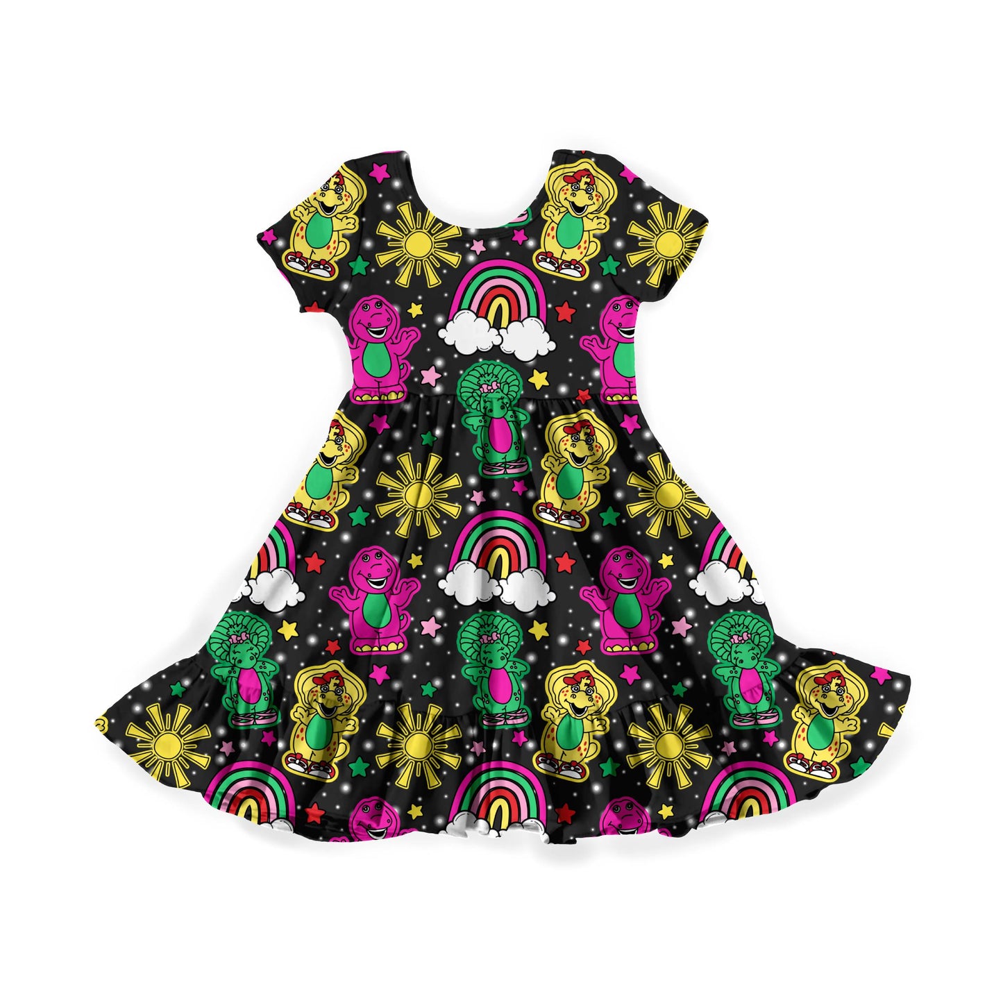 Little Dino Besties Youth Twirl Dress *RTS*