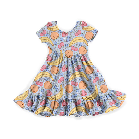 Sweet Little Fruits Youth Twirl Dress *RTS*