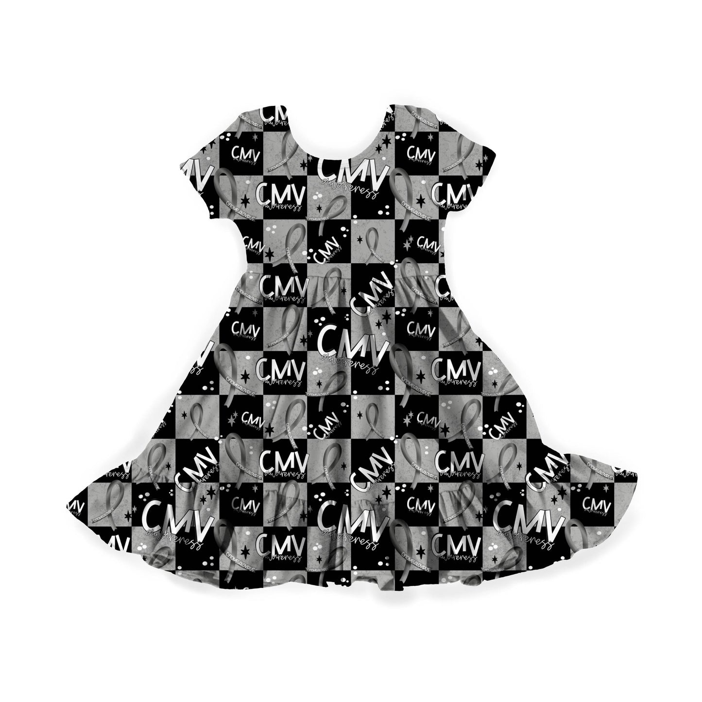 CMV Awareness Youth Twirl Dress *RTS*