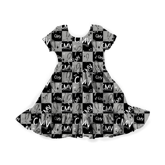 CMV Awareness Youth Twirl Dress *RTS*