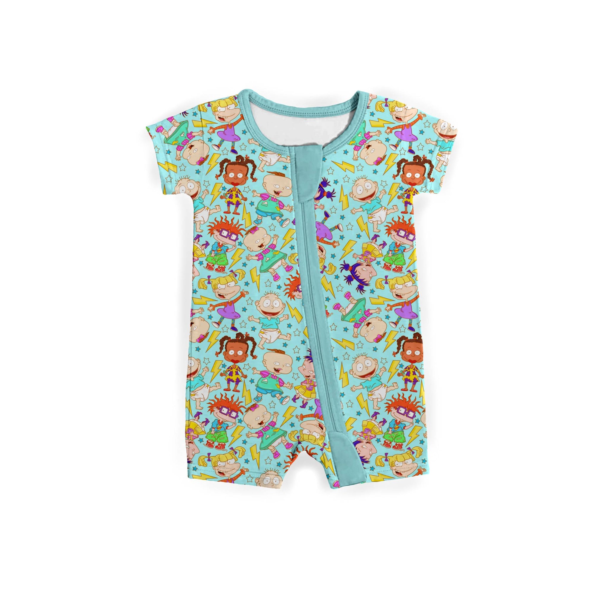 Pickles & Friends Medically Adaptable Zipper Shortie *RTS*