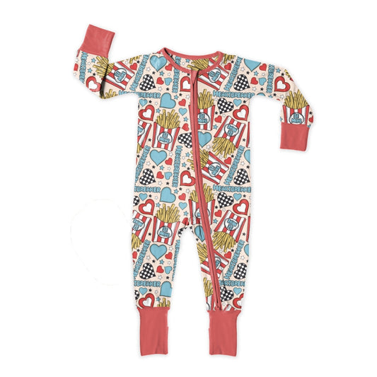 Hearts & Fries Zipper Sleeper