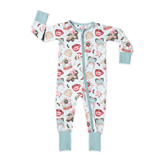 Snowy Small Town Zipper Sleeper **PreOrder**