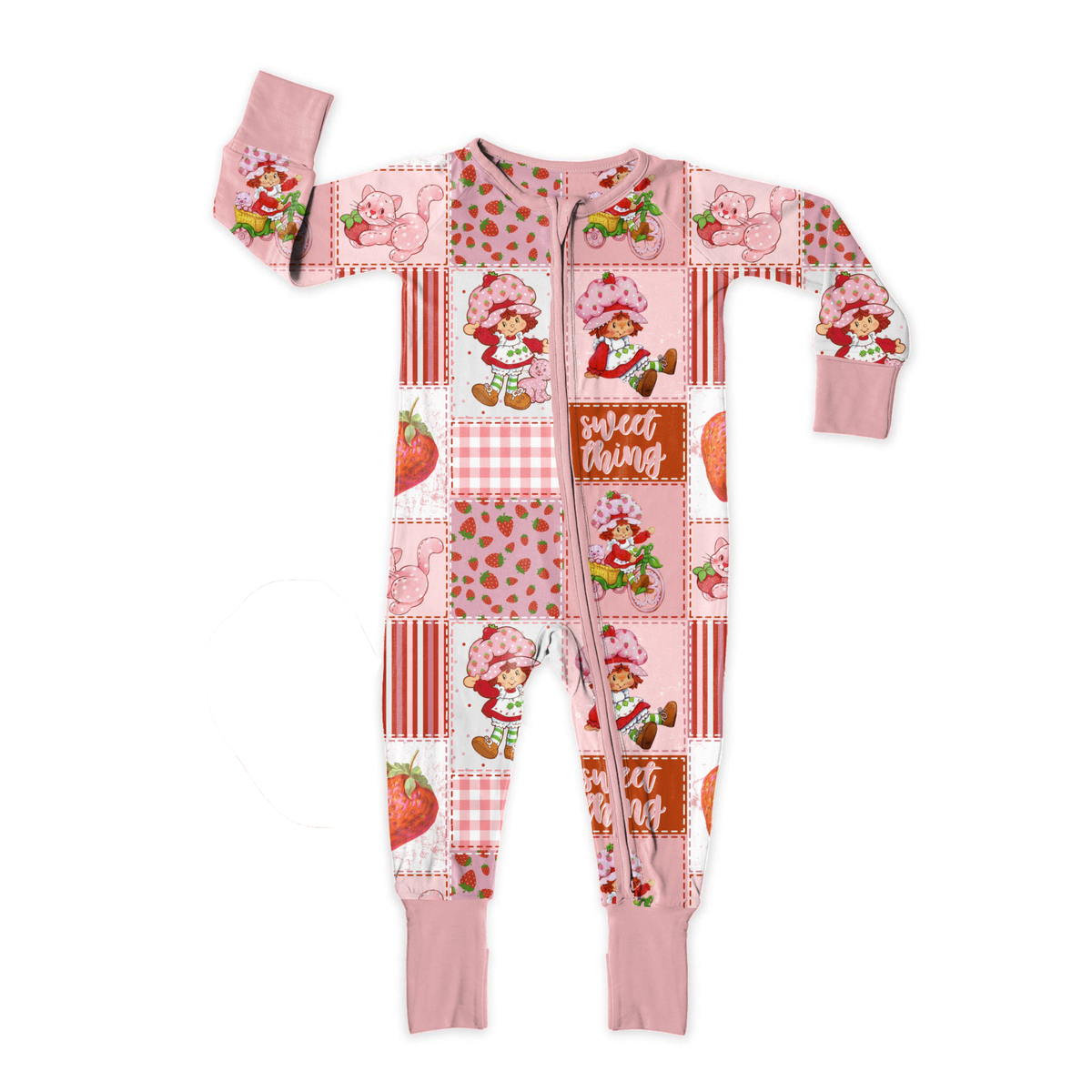 Strawberry Sweetheart Zipper Sleeper **PreOrder**