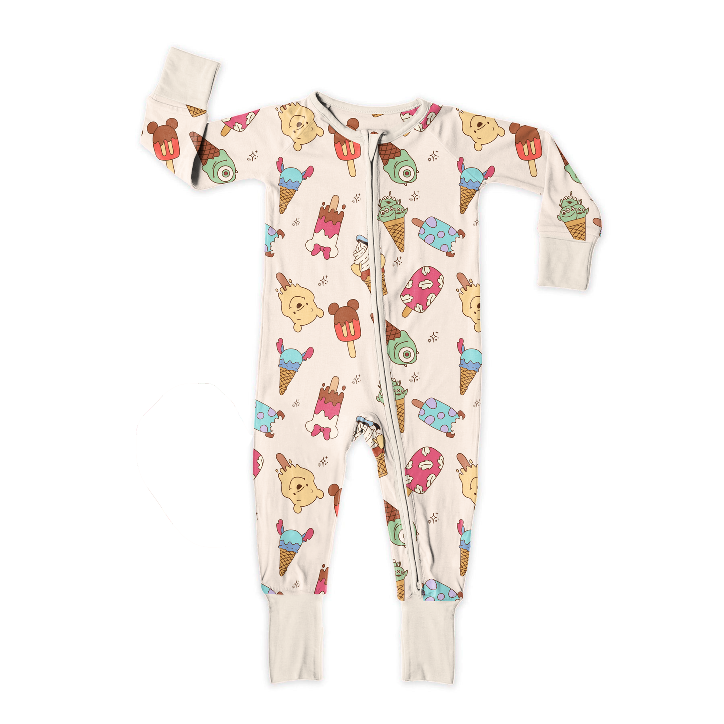 Summer Sweet Treats Zipper Sleeper *RTS*