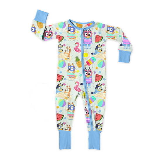 Sunny Heeler Paradise Medically Adaptable Zipper Sleeper *RTS*