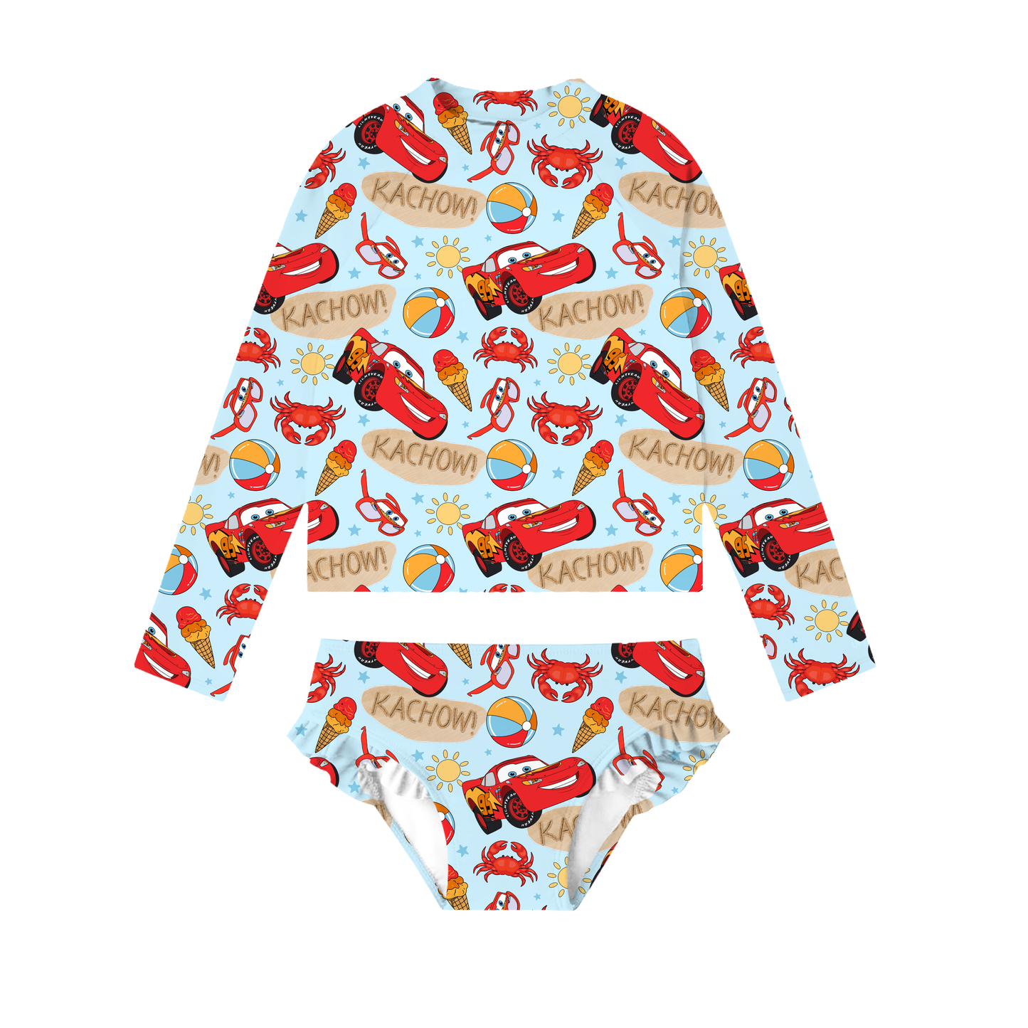 Sunny Speedster 2-piece Rashguard Swimwear *RTS*