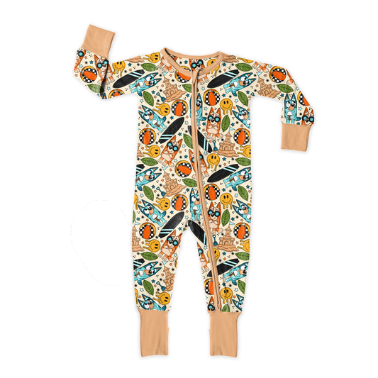 Surf Pup Summer Zipper Sleeper *RTS*
