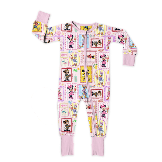Sweet Stamp Friends Zipper Sleeper *RTS*