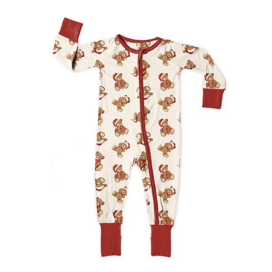 Teddy Tidings Zipper Sleeper **PreOrder**
