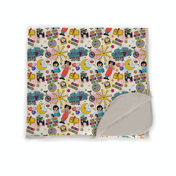Tick Tock & Tidy Up Bamboo Blanket **PreOrder**