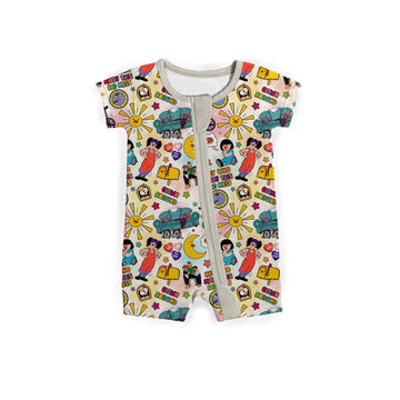 Tick Tock & Tidy Up Zipper shortie **PreOrder**