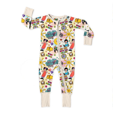 Tick Tock & Tidy Up Zipper Sleeper **PreOrder**