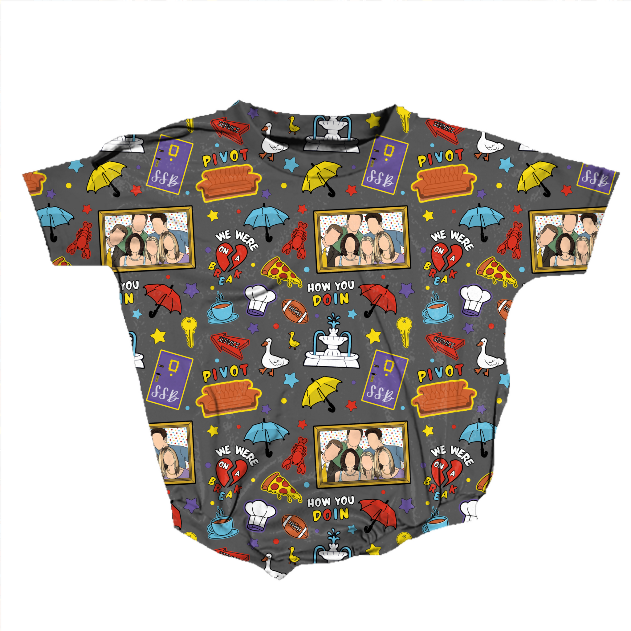 We Were on a Break Romper *RTS*